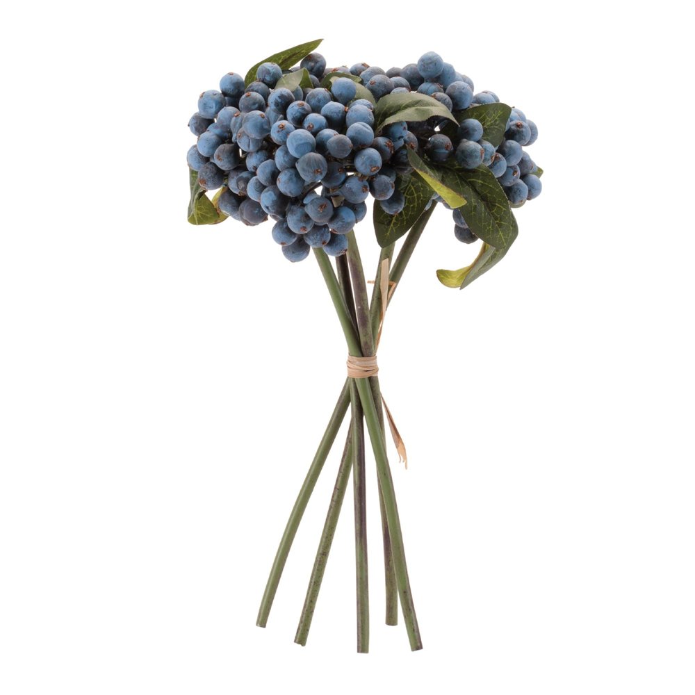 Set of Four 11" Blue And Green Artificial