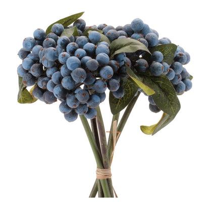 Set of Four 11" Blue And Green Artificial