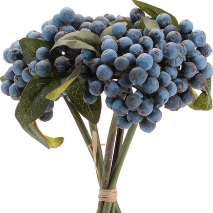 Set of Four 11" Blue And Green Artificial