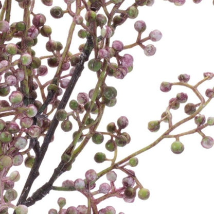 Set of Six 20" Purple And Green Artificial