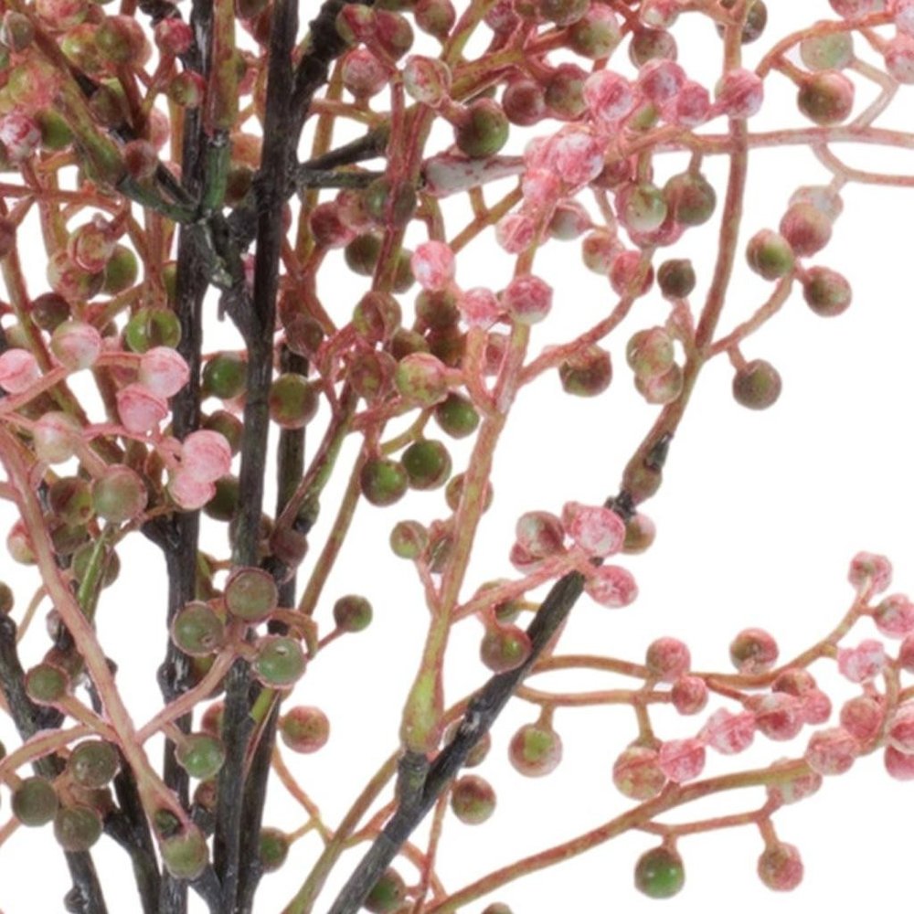Set of Six 20" Pink And Green Artificial