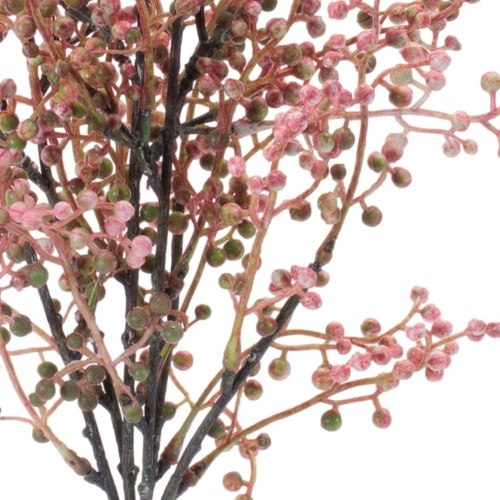 Set of Six 20" Pink And Green Artificial