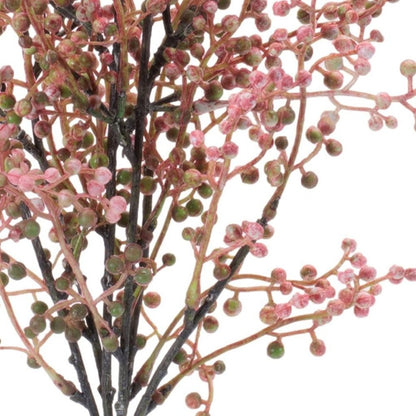 Set of Six 20" Pink And Green Artificial