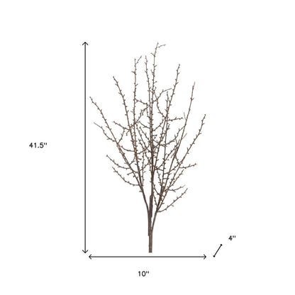 Set of Six 42" Brown And Gray Artificial Birch Tree