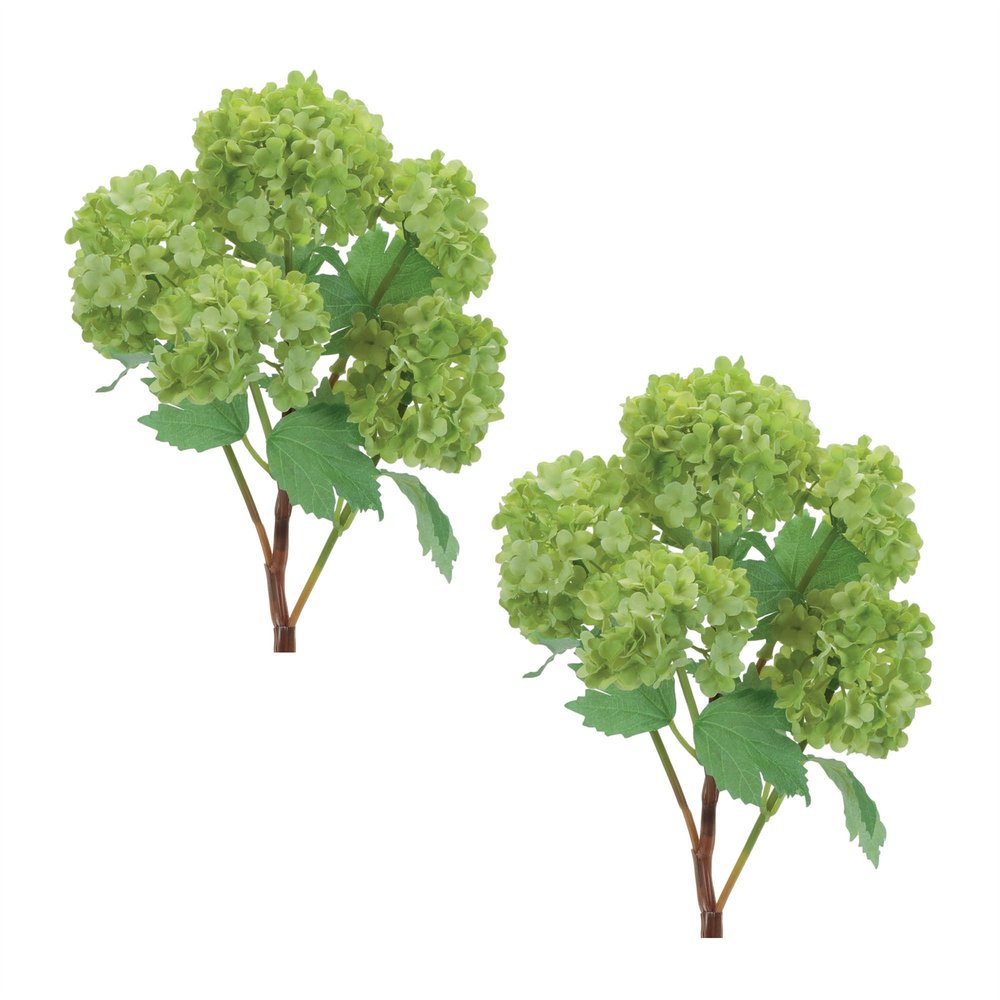 Set of Two 5" Green And Brown Artificial