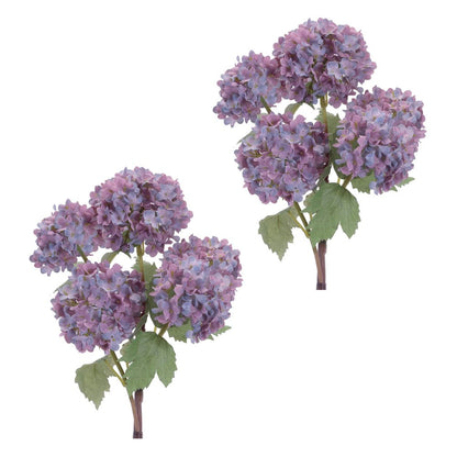 Set of Two 5" Purple Green And Brown Artificial