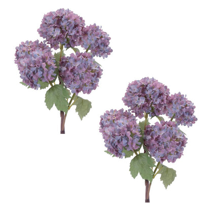 Set of Two 5" Purple Green And Brown Artificial