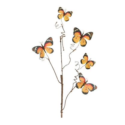 Set of Four 4" Orange Artificial