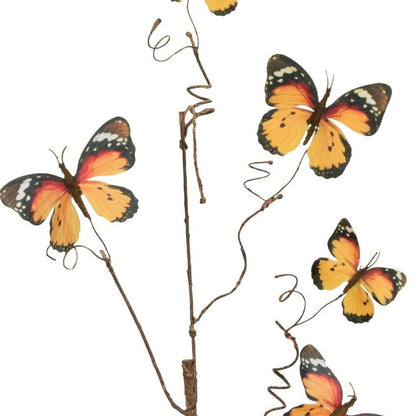 Set of Four 4" Orange Artificial