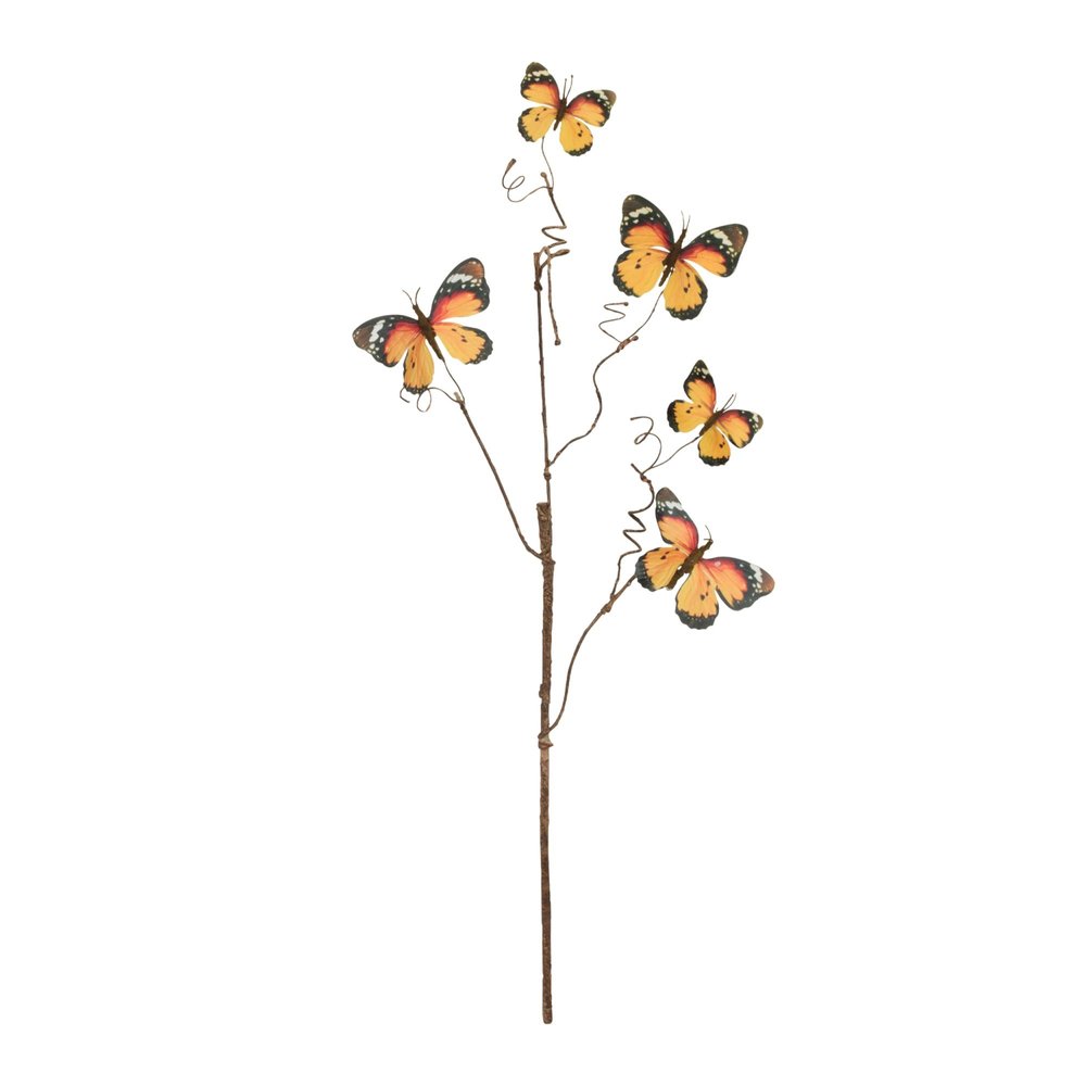 Set of Four 4" Orange Artificial