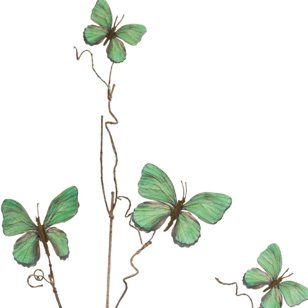 Set of Four 4" Green Artificial