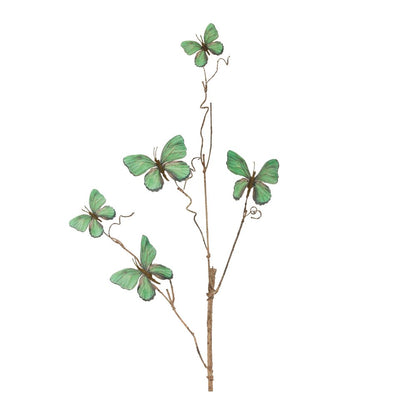 Set of Four 4" Green Artificial