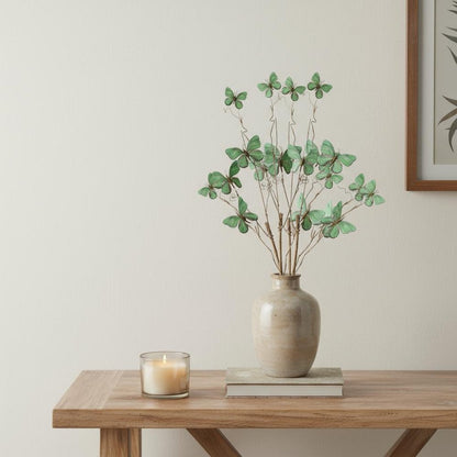 Set of Four 4" Green Artificial