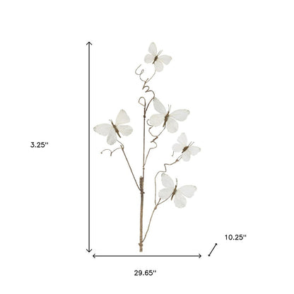 Set of Four 3" White Artificial