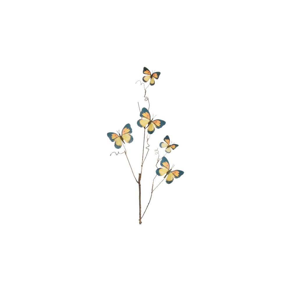 Set of Four 6" Yellow Artificial