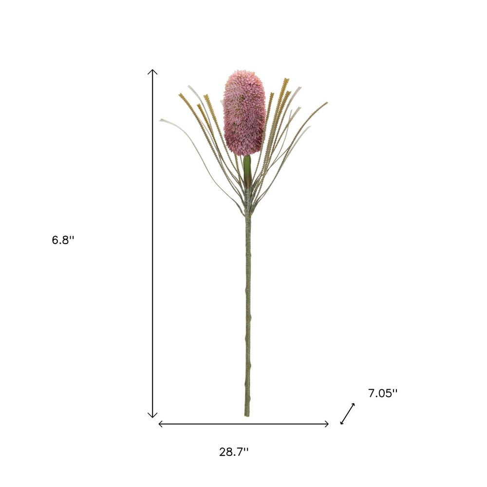 Set of Two 7" Pink White And Green Artificial Flowering Tree