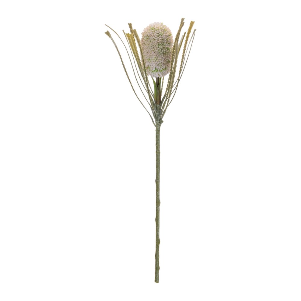 Set of Two 5" Green And White Artificial Flowering Tree