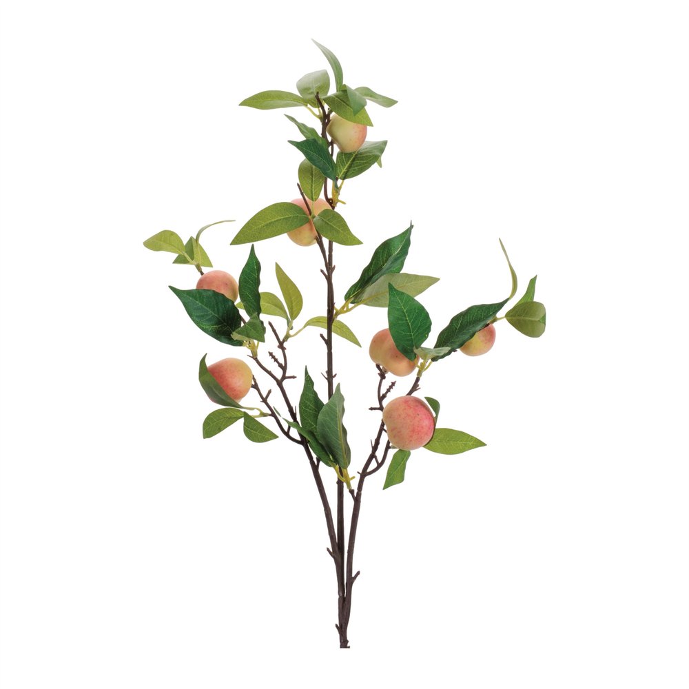 Set of Six 4" Pink Green And Brown Artificial