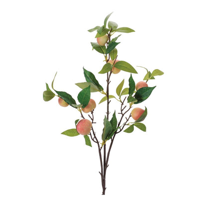 Set of Six 4" Pink Green And Brown Artificial