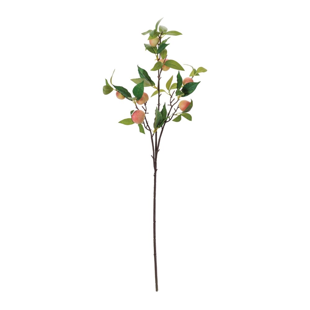 Set of Six 4" Pink Green And Brown Artificial