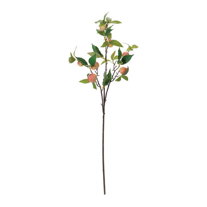 Set of Six 4" Pink Green And Brown Artificial