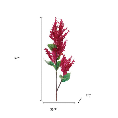 Set of Two 4" Red And Green Artificial Flowering Tree