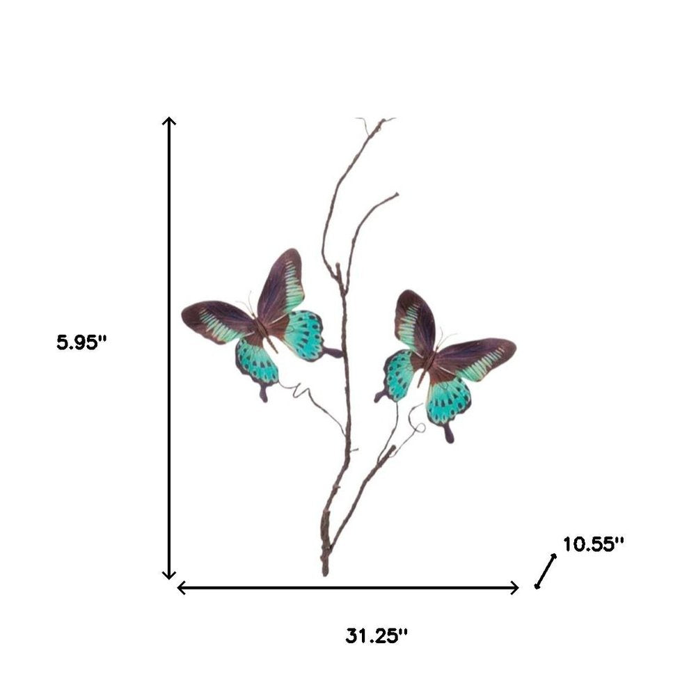 Set of Four 6" Blue Artificial
