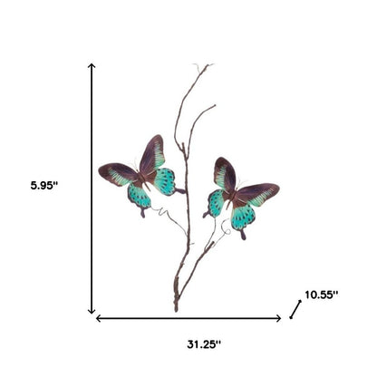 Set of Four 6" Blue Artificial