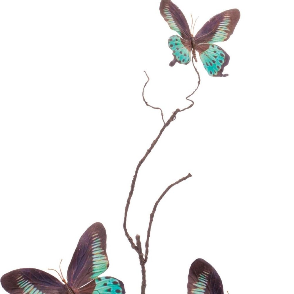 Set of Four 6" Blue Artificial
