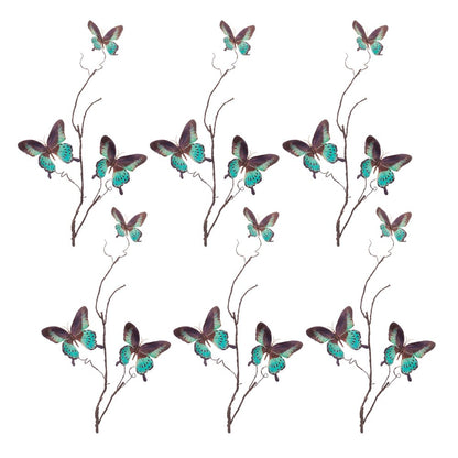 Set of Four 6" Blue Artificial