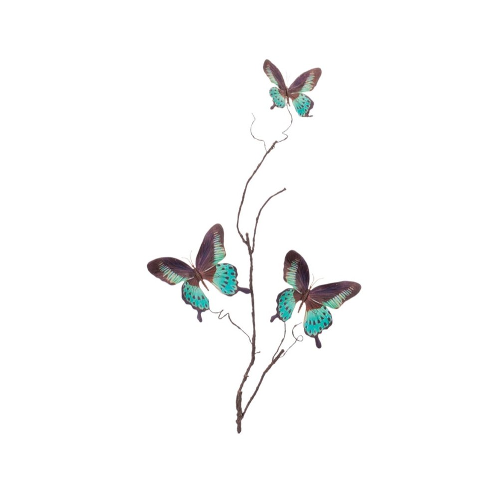 Set of Four 6" Blue Artificial