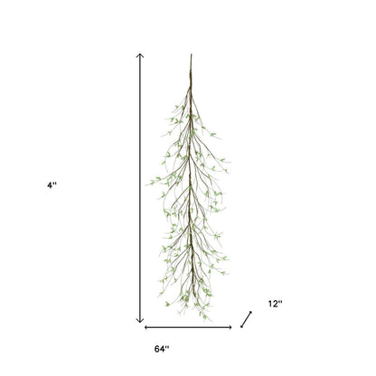 Set of Two 4" Green And Brown Artificial Foliage Tree