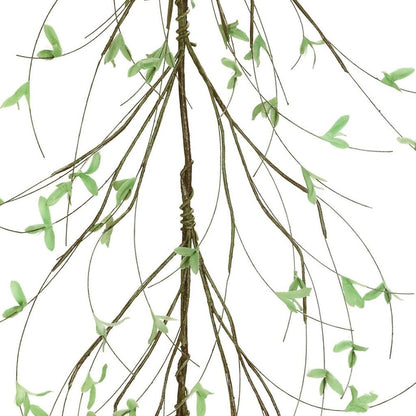Set of Two 4" Green And Brown Artificial Foliage Tree