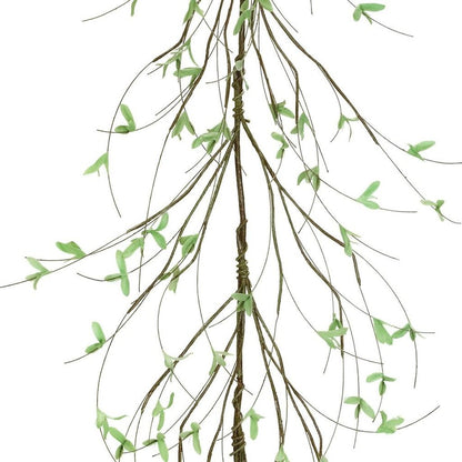 Set of Two 4" Green And Brown Artificial Foliage Tree