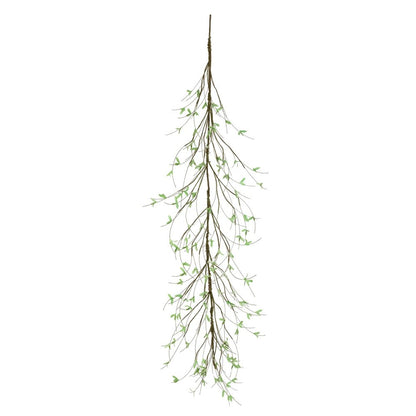 Set of Two 4" Green And Brown Artificial Foliage Tree