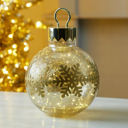 LED Mercury Glass Ornament 13"H Animated Glass Ball Ornament HomeRoots