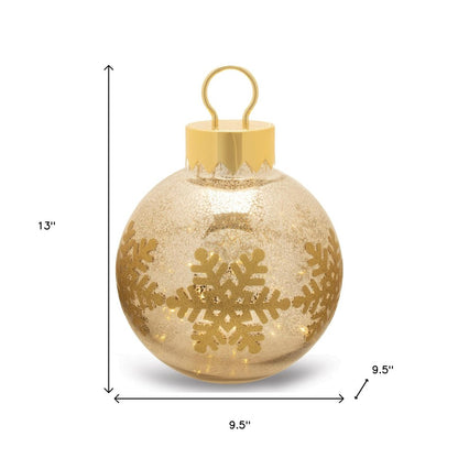 LED Mercury Glass Ornament 13"H Animated Glass Ball Ornament HomeRoots