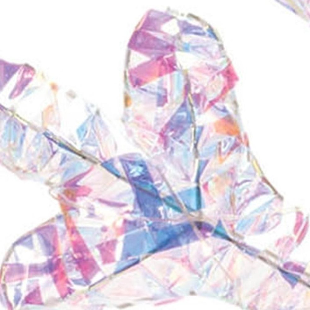 Set of Two White Iridescent LED Lighted Holiday Snowflake Christmas Ornaments HomeRoots