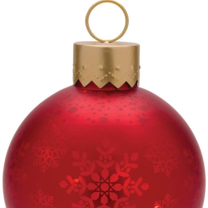 LED Snowflake Ornament Decor 11"H Animated Glass Hanging Figurine Ornament HomeRoots