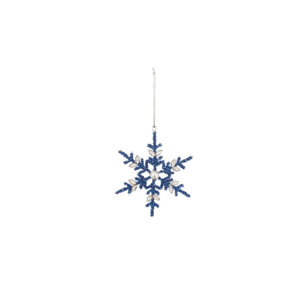 Set of Twelve Blue And Gray Iron Hanging Figurine Ornaments HomeRoots