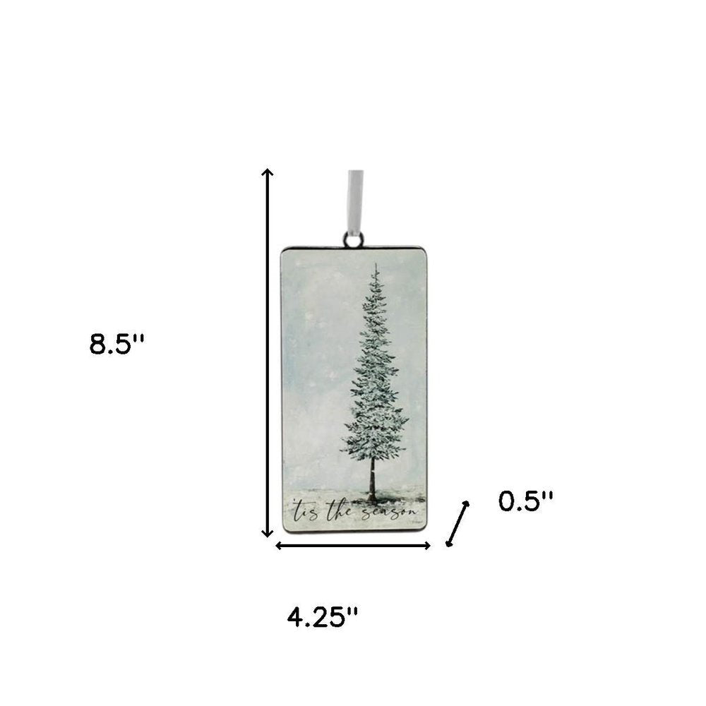 Set of Twelve Beige And Green Shatterproof Iron Hanging Figurine Ornaments HomeRoots