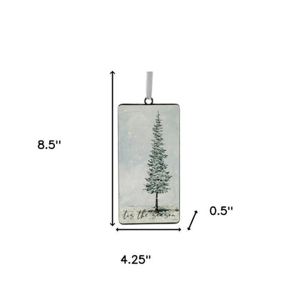 Set of Twelve Beige And Green Shatterproof Iron Hanging Figurine Ornaments HomeRoots