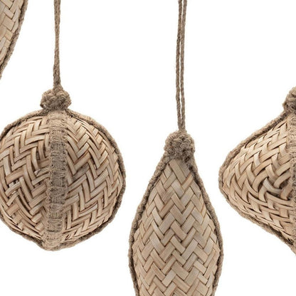 Set of Six Brown Hanging Figurine Ornaments HomeRoots