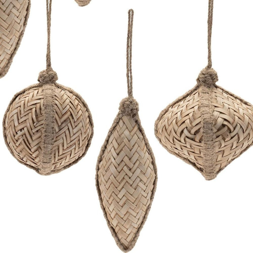 Set of Six Brown Hanging Figurine Ornaments HomeRoots