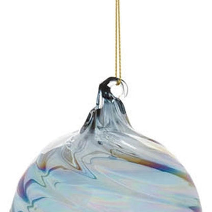 Set of Twelve Blue Glass Hanging Figurine Ornaments HomeRoots