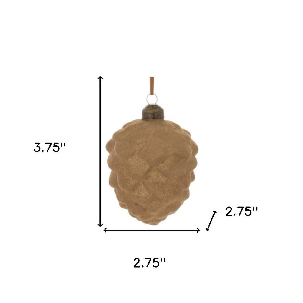 Set of Twelve Brown Glass Hanging Figurine Ornaments HomeRoots