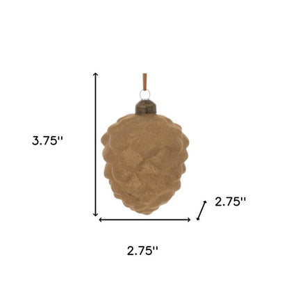 Set of Twelve Brown Glass Hanging Figurine Ornaments HomeRoots