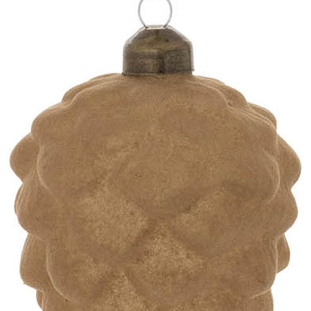 Set of Twelve Brown Glass Hanging Figurine Ornaments HomeRoots