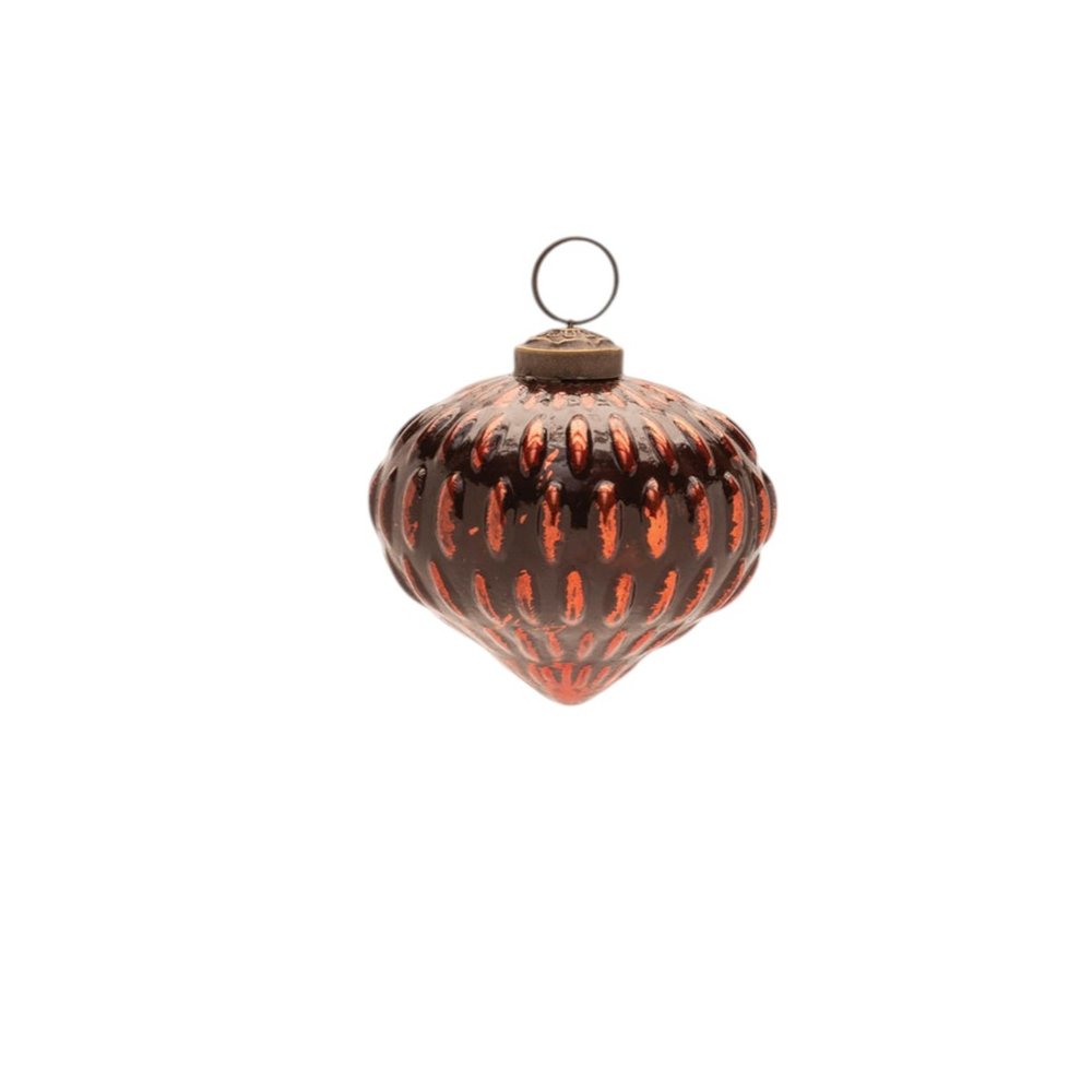 Set of Six Red Glass Hanging Figurine Ornaments HomeRoots