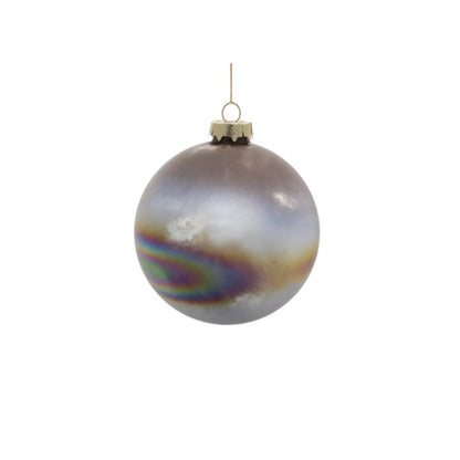 Set of Twelve Brown And Gray Glass Ball Ornaments HomeRoots